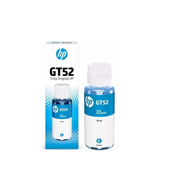 Botella de Tinta HP GT52, M0H54AL - Cian