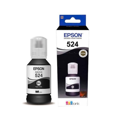 Tinta Epson T524 EcoTank L15160/L6490 Color Negro