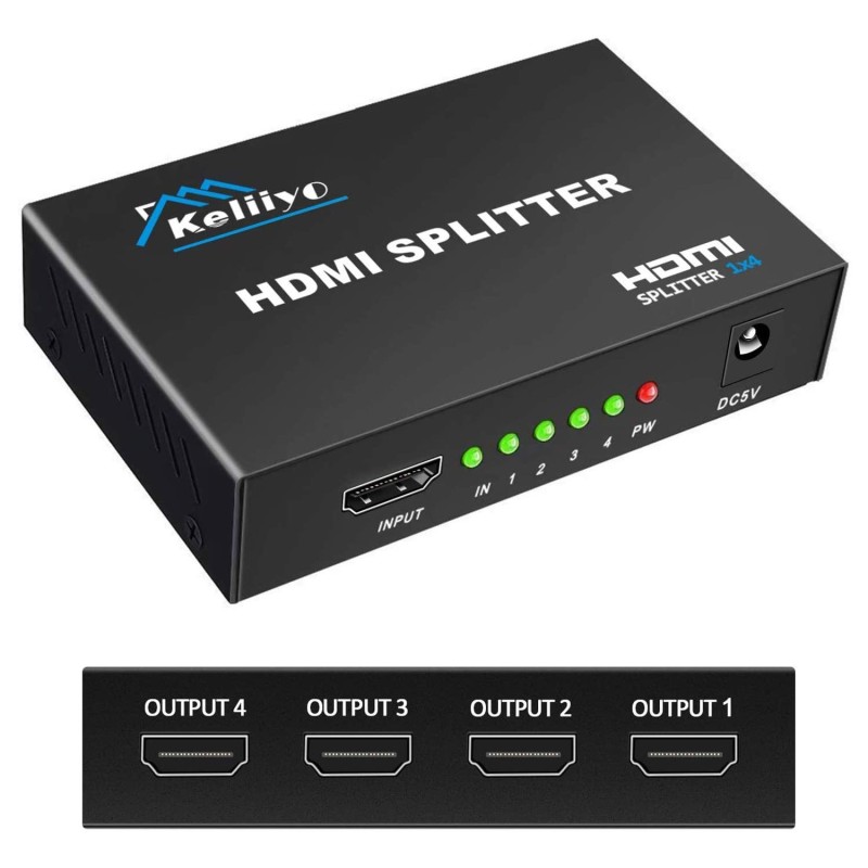 SPLITTER HDMI 1 ENTRADA 4 SALIDAS