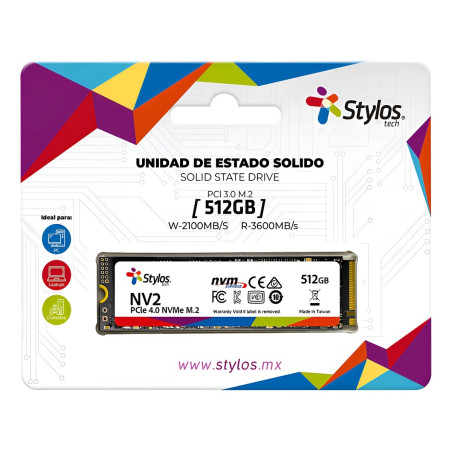 SSD M2 512GB STYLOS PCI EXPRESS 3.0